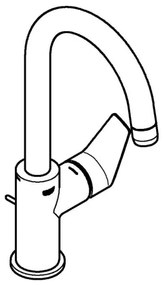 GROHE 24201001 - Miscelatore lavabo DN 15, misura L, cromo lucido