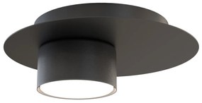 Plafoniera Moderna Dioniso Acciaio Nero 1 Luce Gx53 Ip20