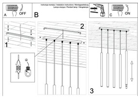 Sollux SL.1269 - Lampadario a sospensione con filo PASTELO 5xG9/8W/230V legno