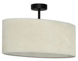 Duolla - Lampadario a plafone OVAL 1xE27/15W/230V grigio