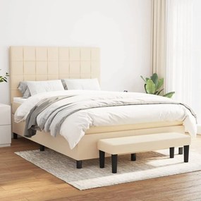 Giroletto A Molle Con Materasso Crema 140x19 Cm İn Tessuto /
