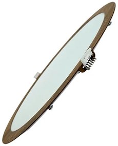 Lampada LED da incasso CIRCLE LED/24W/230V 4200K diametro 29,6 cm marrone