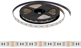 Striscia LED 5050/60 12V IP20 18W/m 5m - RGBW Colore RGBW