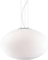 Sospensione Moderna Candy Vetro Bianco 1 Luce E27 D50Cm