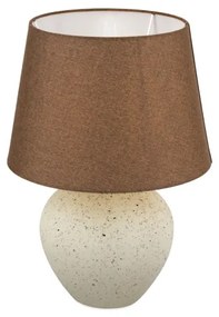 Orion LA 4-1228 - Lampada da tavolo MASAI 1xE27/40W/230V ceramiche marrone/beige