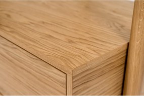 Parete dell'anticamera in legno di quercia con specchio Tripod - Woodman