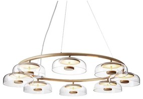 Blossi 8 Lampadario Nordic Gold/Chiaro - Nuura