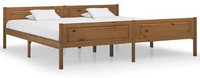 Giroletto İn Legno Massello Di Pino Marrone Ambrato 200x200 Cm /