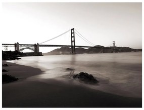 Fotomurale San Francisco: il Golden Gate in bianco e nero