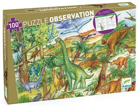 Un puzzle e un gioco di osservazione - dinosauri - 200 pezzi
