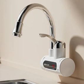 Scaldabagno istantaneo con LED display 3000W/230V IPX4 bianco