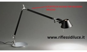 Artemide cavetto di acciaio ricambio seconda leva Tolomeo tavolo