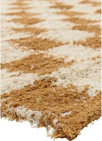 Tappeto beige e color ambra in cotone 140x200 cm Chola – Bloomingville