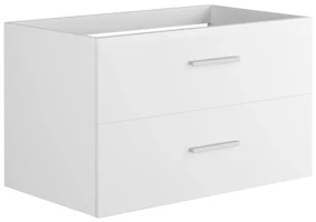 Mobile sotto lavabo sospeso 80 cm Bianco - KAYLA