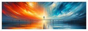 Quadro su tela – Ponte di luce tra due mondi