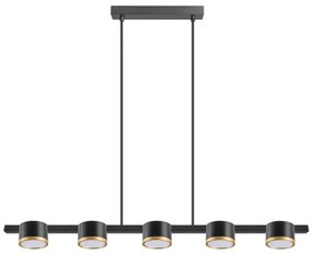 Lampadario LED a sospensione con filo MIRELLA 5xGX53/6W/230V nero