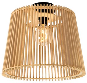 Lampada da soffitto per esterni rustica in legno IP44 - Jayla