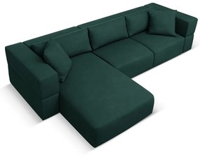 Divano angolare verde, angolo sinistro Esther - Milo Casa