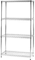 Archimede scaffale metallico scaffale 4 ripiani cm 36 x 91 x h. 168 cucina bagno garage cabina armadio