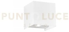 Applique led alfa bianco 2x10w 1800lm cct 3000-4000k ip54 12x12x12c...