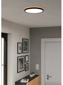 Eglo 901438-Plafoniera LED da esterno ROVITO 13,9W/230V diametro 30 cm IP44 nero