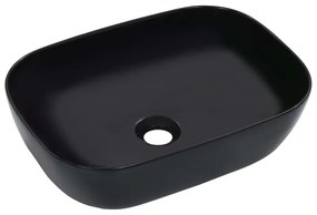 Lavandino 45,5x32x13 Cm İn Ceramica Nero /