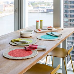 Tovaglietta in stoffa 2 pz ø 38 cm Lime - Remember