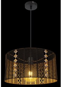 Globo 15450H - Lampadario a sospensione con filo ABINY 1xE27/60W/230V oro/nero