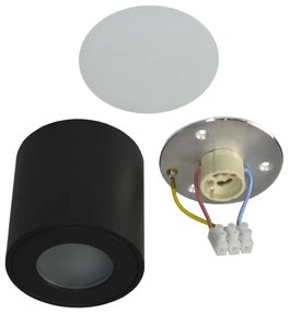 Plafoniera da esterno FARA 1xGU10/50W/230V IP54 nero