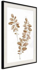 Poster  Botanical Watercolour  Cornice Quadri Cornice nera con pass-partout, Larghezza x Altezza Home decor 20x30