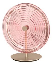 Lumetto LED da tavolo JOKEY in vetro decorato Rosa 30x33 cm