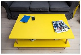 Tavolino bianco con base ribassata KORO Koro - Ragaba