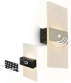 Briloner 3888012 - Lampada LED da parete ricaricabile con sensore AURA LED/2,5W/5V 1800 mAh opaca