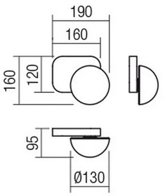 Redo 01-2469 - Applique LUMIEN 1xG9/10W/230V oro/bianco