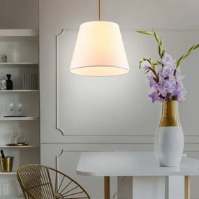 Lampadario a sospensione con filo ELENA 1xE27/20W/230V bianco