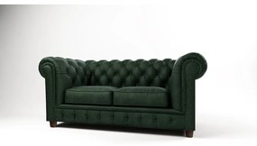 Divano in velluto verde scuro 178 cm Cambridge - Ropez