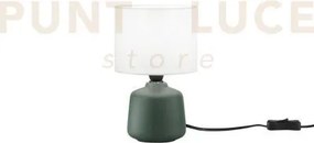 Lume burano in ceramica verde 1 luce attacco e14 misura totale d14x...