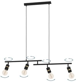 Eglo 900177 - Lampadario a sospensione con filo LURONE 4xE27/10W/230V