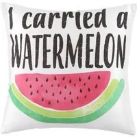 Cuscino arredo Watermelon in poliestere e cotone, da 40x40 cm