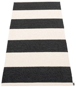 Passatoia da interno/esterno bianca e nera 70x150 cm Bob Black Vanilla – Pappelina