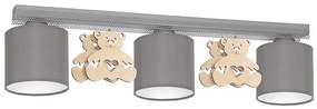 Plafoniera per bambini BEAR 3xE27/60W/230V