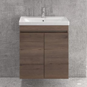 Mobile bagno sospeso da 65cm con lavabo incasso SV-65A - KAMALU