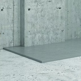 Piatto doccia 160x80 effetto pietra grigio cemento - KAMALU