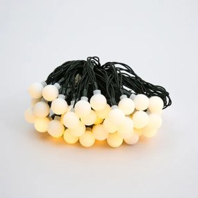 Brilagi - Catena decorativa solare a LED BUBBLE, 50 LED / 8 modalità, 7 m, IP65, bianco caldo