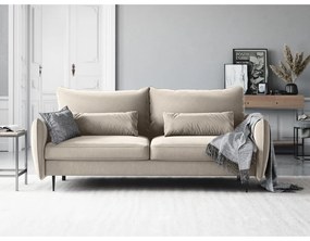 Divano letto beige con contenitore Vermont - Cosmopolitan Design