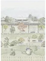 Cole & Son Carta da parati Bonsai Garden - Vivid