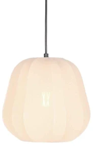 Lampada a sospensione Japandi crema con paralume in tessuto 28 cm - Sable