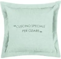 Cuscino divano 30x30 cm scritta verde