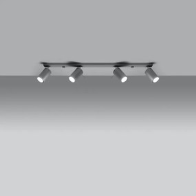 Lampada da Soffitto 4xGU10 RING 4L Orientabile in Acciaio