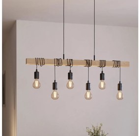 Eglo 95499 - Lampada a sospensione TOWNSHEND 6xE27/60W/230V